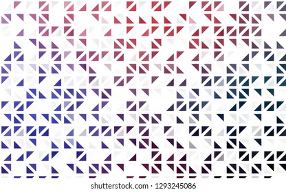 Light Blue, Red vector seamless background with triangles. Decorative design in abstract style with triangles. Pattern for trendy fabric, wallpapers.