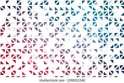 Light Blue, Red vector seamless layout with lines, triangles. Modern abstract illustration with colorful triangles. Pattern for trendy fabric, wallpapers.