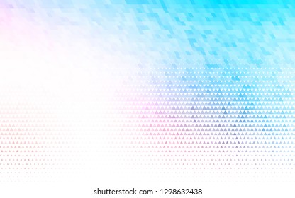 Light Blue, Red vector seamless layout with lines, triangles. Modern abstract illustration with colorful triangles. Template for business cards, websites.