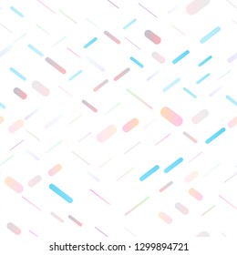 Light Blue, Red vector seamless texture with colored lines. Decorative shining illustration with lines on abstract template. The pattern can be used as ads, poster, banner for commercial.