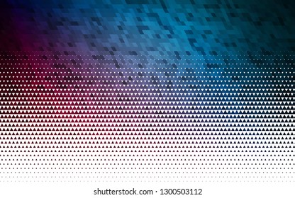 Light Blue, Red vector seamless background with triangles. Beautiful illustration with triangles in nature style. Pattern for trendy fabric, wallpapers.