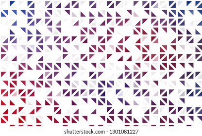 Light Blue, Red vector seamless texture in triangular style. Beautiful illustration with triangles in nature style. Pattern for trendy fabric, wallpapers.