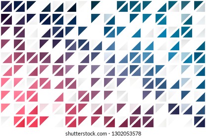 Light Blue, Red vector seamless background with triangles. Modern abstract illustration with colorful triangles. Pattern for design of window blinds, curtains.