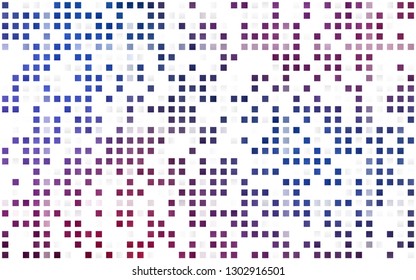 Light Blue, Red vector seamless template with crystals, rectangles. Decorative design in abstract style with rectangles. Trendy design for wallpaper, fabric makers.
