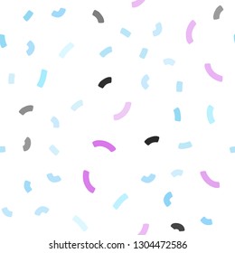 Light Blue, Red vector seamless template with abstract circles. Creative illustration in halftone marble style with gradient. A new texture for your  ad, booklets, leaflets.