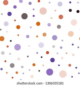 Light Blue, Red vector seamless backdrop with dots. Blurred bubbles on abstract background with colorful gradient. Template for business cards, websites.