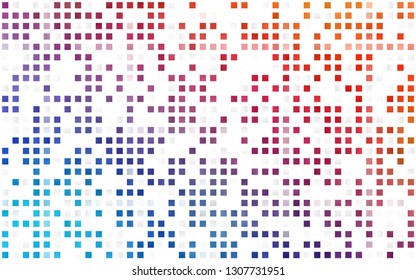 Light Blue, Red vector seamless texture in rectangular style. Glitter abstract illustration with rectangular shapes. Design for textile, fabric, wallpapers.
