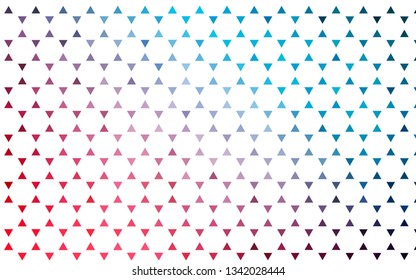 Light Blue, Red vector seamless background with triangles. Decorative design in abstract style with triangles. Design for textile, fabric, wallpapers.