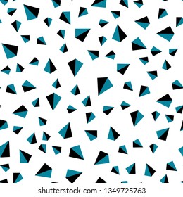 Light Blue, Red vector seamless, isometric cover with polygonal style. Illustration with set of colorful triangles. Template for business cards, websites.