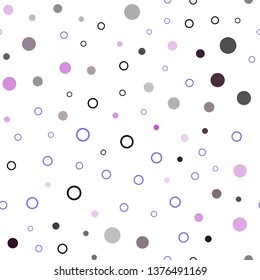 Light Blue, Red vector seamless background with bubbles. Blurred bubbles on abstract background with colorful gradient. Trendy design for wallpaper, fabric makers.