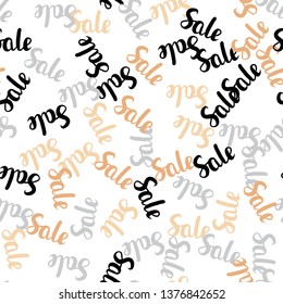 Light Blue, Red vector seamless texture with selling prices 70, 90 %. Gradient illustration with discount signs on white backdrop. Design for business ads, commercials.