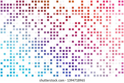 Light Blue, Red vector seamless cover in polygonal style. Illustration with set of colorful rectangles. Trendy design for wallpaper, fabric makers.