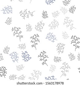 Light Blue, Red vector seamless abstract design with branches. Doodle illustration of leaves and branches in Origami style. Design for wallpaper, fabric makers.