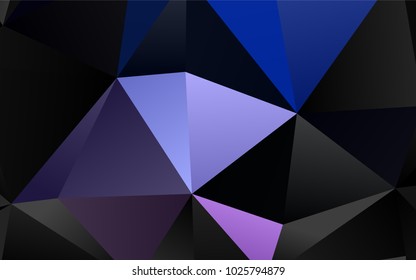 Light Blue, Red vector shining triangular template. Triangular geometric sample with gradient.  The completely new template can be used for your brand book.