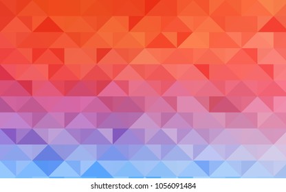 Light Blue, Red vector shining triangular template. An elegant bright illustration with gradient. Brand-new design for your business.