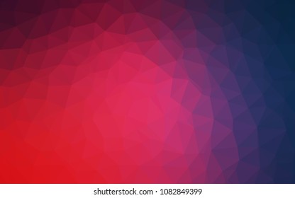 Light Blue, Red vector shining triangular backdrop. Triangular geometric sample with gradient.  Textured pattern for your backgrounds.