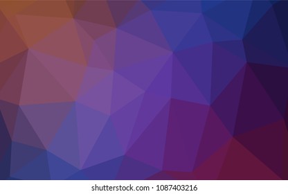 Light Blue, Red vector shining triangular cover. Elegant bright polygonal illustration with gradient. The polygonal design can be used for your web site.