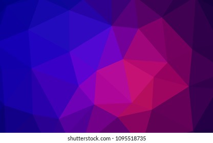 Light Blue, Red vector shining triangular backdrop. A sample with polygonal shapes. Textured pattern for your backgrounds.