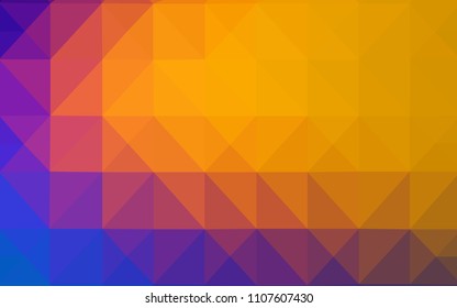 Light Blue, Red vector shining triangular cover. Modern abstract illustration with triangles. Pattern for a brand book's backdrop.