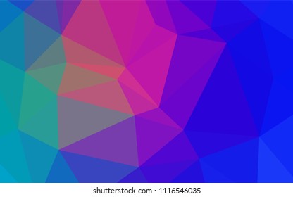 Light Blue, Red vector shining triangular cover. A completely new color illustration in a  polygonal style. The template for cell phone's backgrounds.