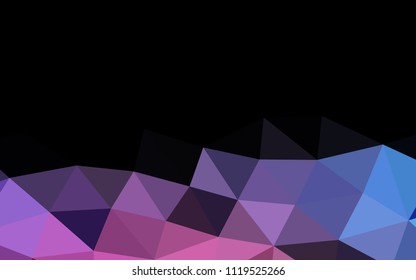 Light Blue, Red vector shining hexagonal shining triangular. Colorful abstract illustration with gradient. Triangular pattern for your business design.