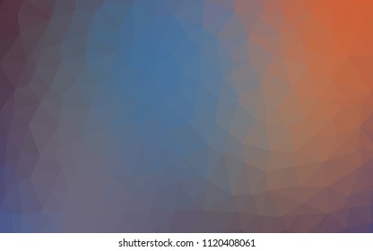 Light Blue, Red vector shining triangular layout. Modern abstract illustration with triangles. Brand new style for your business design.