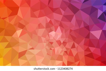Light Blue, Red vector shining triangular layout. A sample with polygonal shapes. Completely new template for your banner.