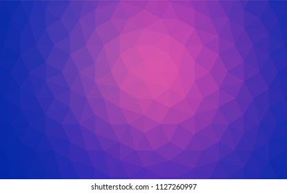 Light Blue, Red vector shining triangular layout. Polygonal abstract illustration with gradient. Template for cell phone's backgrounds.