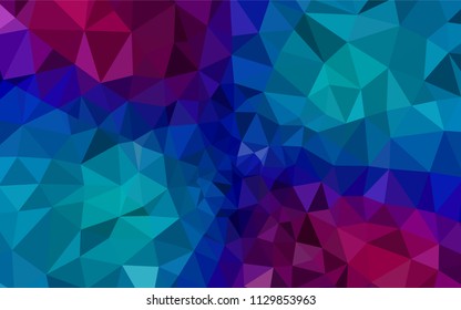 Light Blue, Red vector shining triangular layout. Shining colorful illustration with triangles. A completely new design for your leaflet.