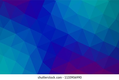 Light Blue, Red vector shining triangular layout. Polygonal abstract illustration with gradient. Brand-new design for your business.