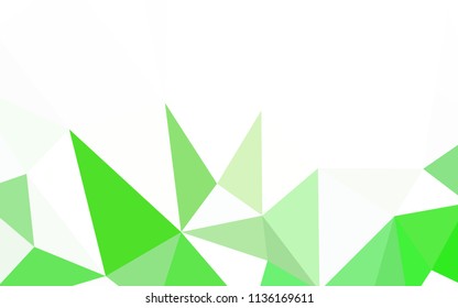 Light Blue, Red vector shining triangular cover. Colorful abstract illustration with triangles. Template for cell phone's backgrounds.