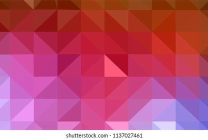 Light Blue, Red vector shining triangular cover. Polygonal abstract illustration with gradient. Textured pattern for your backgrounds.