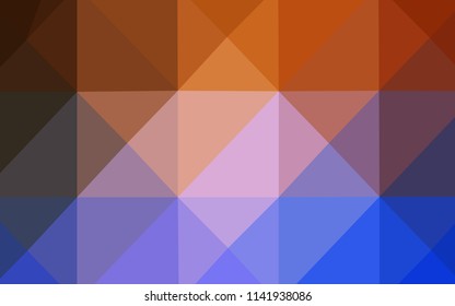 Light Blue, Red vector shining triangular cover. Triangular geometric sample with gradient.  The best triangular design for your business.