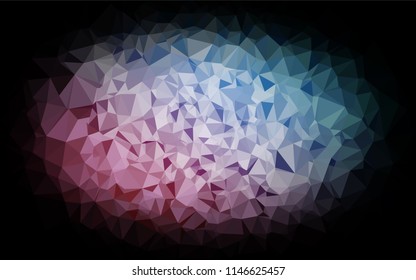Light Blue, Red vector shining hexagonal template. A vague abstract illustration with gradient. The elegant pattern can be used as part of a brand book.