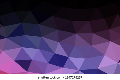 Light Blue, Red vector shining hexagonal shining triangular. Colorful illustration in abstract style with gradient. The polygonal design can be used for your web site.