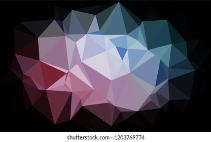 Light Blue, Red vector shining hexagonal template. Brand new colored illustration in blurry style with gradient. The polygonal design can be used for your web site.