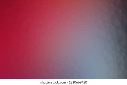 Light Blue, Red vector shining hexagonal background. An elegant bright illustration with gradient. The elegant pattern can be used as part of a brand book.