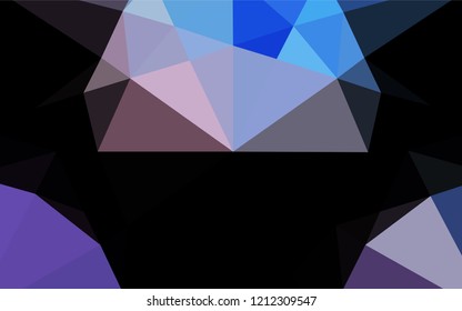 Light Blue, Red vector shining hexagonal pattern. Shining colored illustration in a Brand new style. The textured pattern can be used for background.