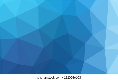 Light Blue, Red vector shining triangular layout. Creative geometric illustration in Origami style with gradient. Template for cell phone's backgrounds.