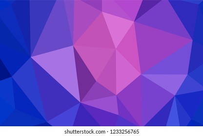 Light Blue, Red vector shining triangular cover. Colorful illustration in polygonal style with gradient. Triangular pattern for your design.