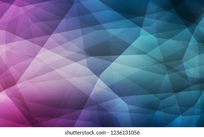 Light Blue, Red vector shining triangular layout. Elegant bright polygonal illustration with gradient. Template for cell phone's backgrounds.