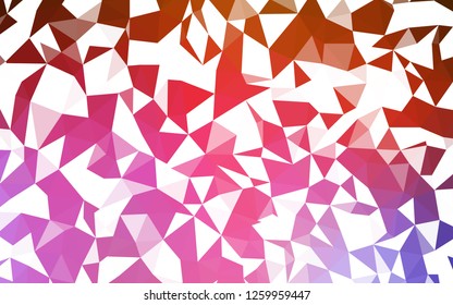 Light Blue, Red vector shining triangular cover. A sample with polygonal shapes. Brand new design for your business.