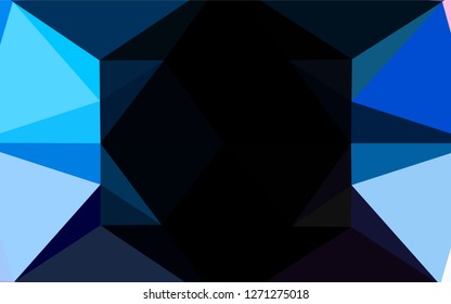 Light Blue, Red vector shining hexagonal template. Colorful illustration in abstract style with gradient. A completely new design for your business.