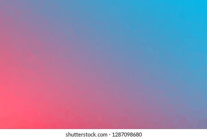 Light Blue, Red vector shining triangular template. Geometric illustration in Origami style with gradient. The best triangular design for your business.