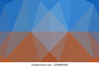 Light Blue, Red vector shining hexagonal pattern. Colorful abstract illustration with gradient. The completely new template can be used for your brand book.