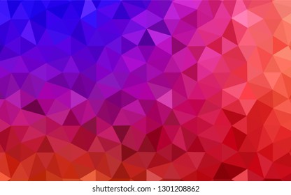 Light Blue, Red vector shining triangular layout. Shining colorful illustration with triangles. New template for your brand book.