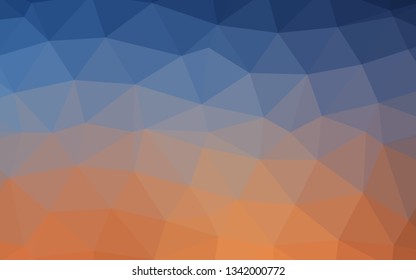 Light Blue, Red vector shining triangular pattern. Shining colored illustration in a Brand new style. Polygonal design for your web site.