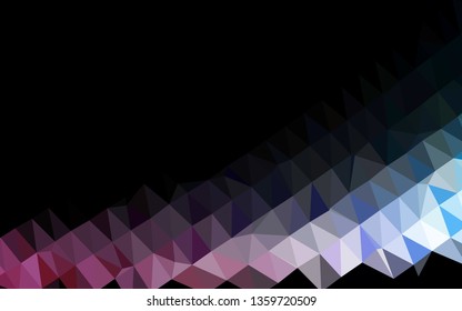 Light Blue, Red vector shining triangular template. Modern geometrical abstract illustration with gradient. The best triangular design for your business.