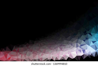 Light Blue, Red vector shining triangular pattern. Brand new colorful illustration in with gradient. Completely new design for your business.