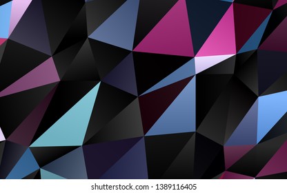 Light Blue, Red vector shining triangular background. Brand new colorful illustration in with gradient. New texture for your design.